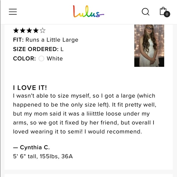 Lulu’s White Lace Flare Cut-Out Back Dress - Picture 8 of 12